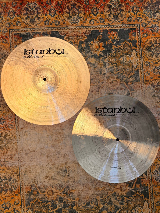 Rare MASSIVE Istanbul Mehmet LEGEND DRY 16” Hihats 1210 1434 g CLEAN GORGEOUS Hand Hammered