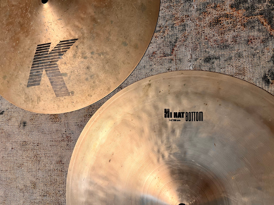 Zildjian K Hihats 14” DARK CRISP and Articulate! 1118 1326 g Versatile! Don’t Pay $600! EAK ish