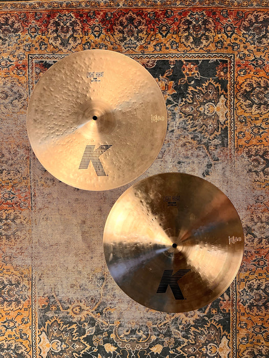 Zildjian K 16” LIGHT Hihats MASSIVE DARK Gems! 1346 1636 g CLEAN! WHY Pay $720 For A Guess?