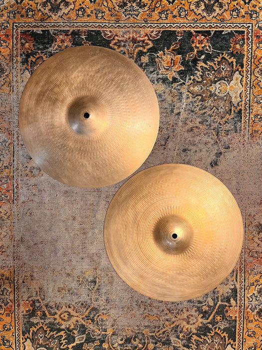 CRISP CLEAN Sounding Vintage Zildjian New Beat 14” Hihats 1034 1342 g ARTICULATE CLASSIC TONE