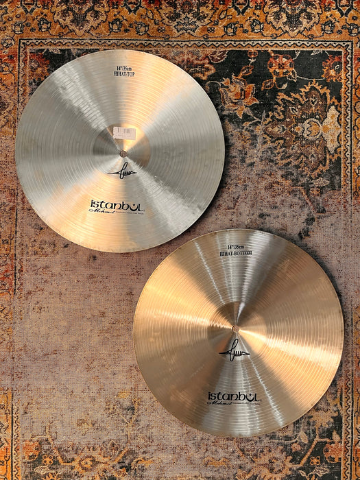 Rare ULTRA WARM ISTANBUL Mehmet NOSTALGIA 14” Hihats 918 1118 g PERFECT! Buttery SMOOTH!