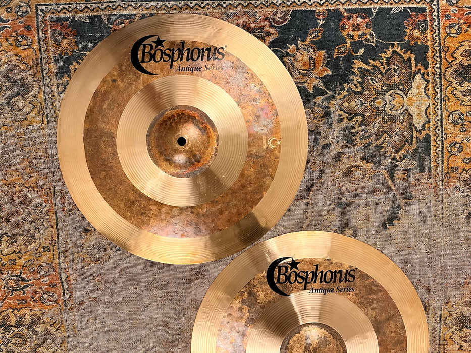 RARE Huge Light Complex 15” Bosphorus ANTIQUE DARK Hihats 980 1176 g SULTAN