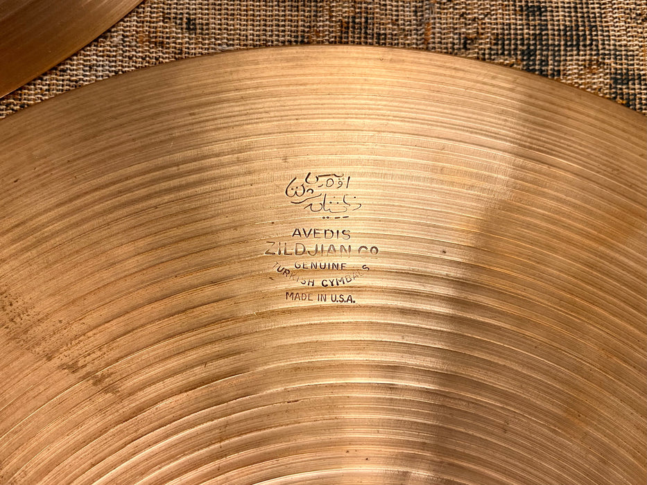 Vintage Zildjian 1960s New Beat Hihats 14s” LIGHT 806 1304 g THIN DRY Complex! EARLY NB!