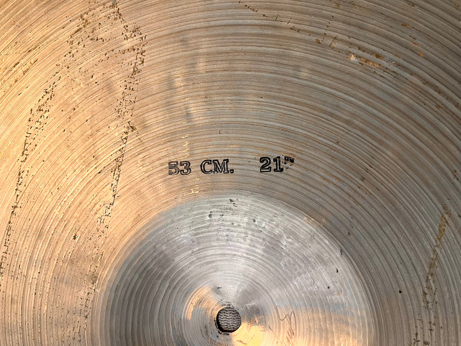 EARLY Vintage SABIAN HH Hand Hammered 21” Heavy Ride 3174 g CANADIAN K Dark Defined