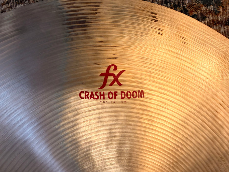 ZILDJIAN Oriental Crash of DOOM 20” FX Crash Ride Effects 1956 g SUPER COMPLEX Dark! Immaculate!