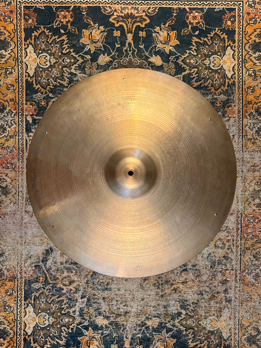 Glorious Vintage 1950s Zildjian BLOCK STAMP 22” Ride Sizzle 2564 g Amazing