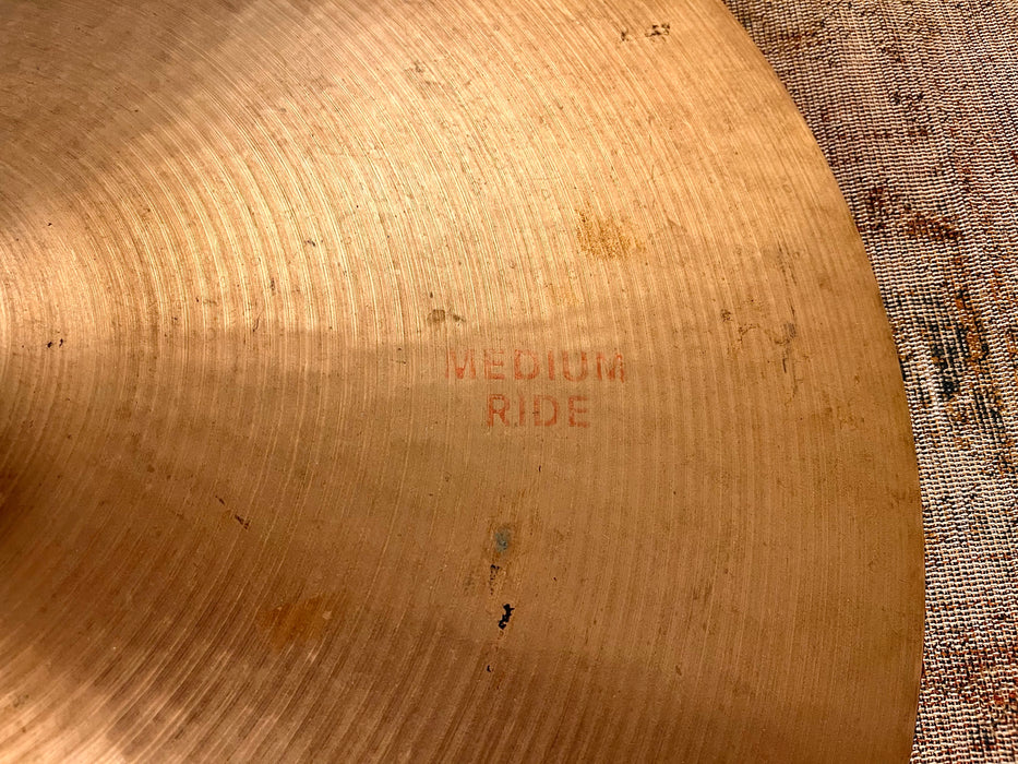 Vintage Paiste 602 Medium Ride 20” EARLY  FACTORY STAMPED 2438 g DARK SMOOTH! WHY Pay $704?