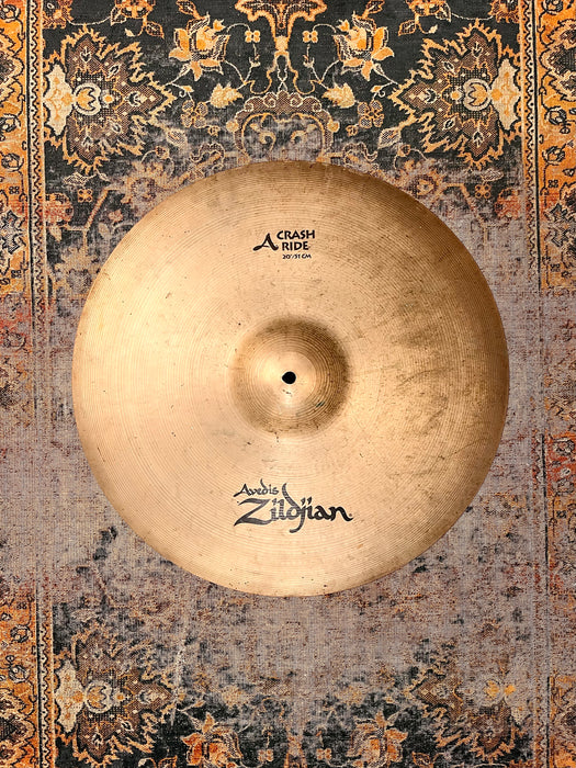 Zildjian Factory CRASH RIDE 20” FULL Crash With Solid BELL 2210 g Versatile! Don’t Pay $400!