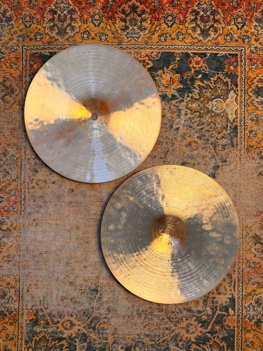 TIMOTHY ROBERTS Labyrinth Hihats LIGHT COMPLEX 14” PERFECT SHAPE! Hand Made! 941 1124 g