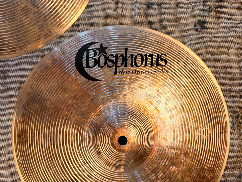 Rare Dry Crisp BOSPHORUS NEW ORLEANS 13” Hihats 850 976 g Articulate! IMMACULATE