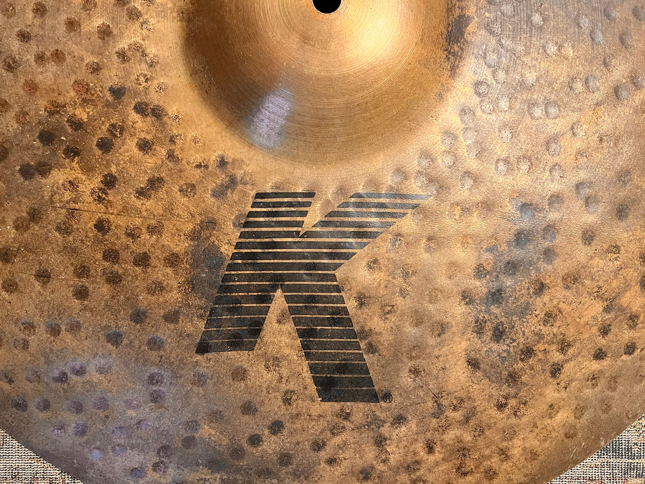 Zildjian K CUSTOM ORGANIC Ride 21” VERY THIN DRY 2340 g RAW TOP & BRILLIANT UNDERSIDE! Why Pay $540?