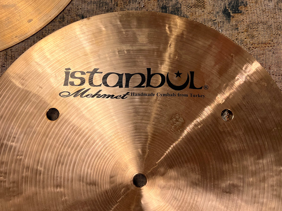 Rare Hand Hammered Istanbul Mehmet QUICK BEAT Hihats 14” 1108 1374 g