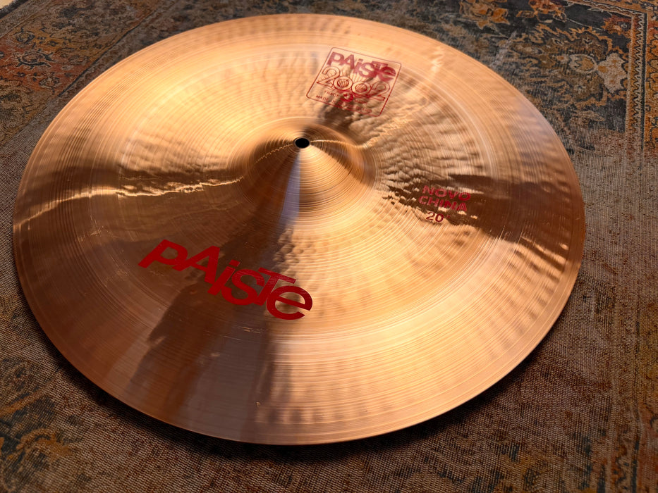 PAISTE 2002 NOVO China 20” IMMACULATE!  1686 g PERFECT! MELLOW DARK Why Pay $470 For A GUESS?