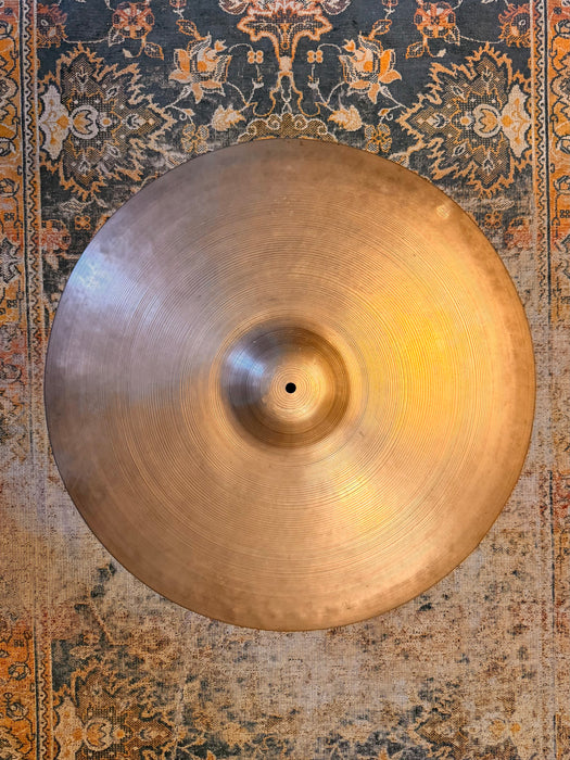 Rare 1940s Vintage Zildjian TRANS STAMP 22” THIN Crash Ride 2576 g Gorgeous Hand Hammered GEM!