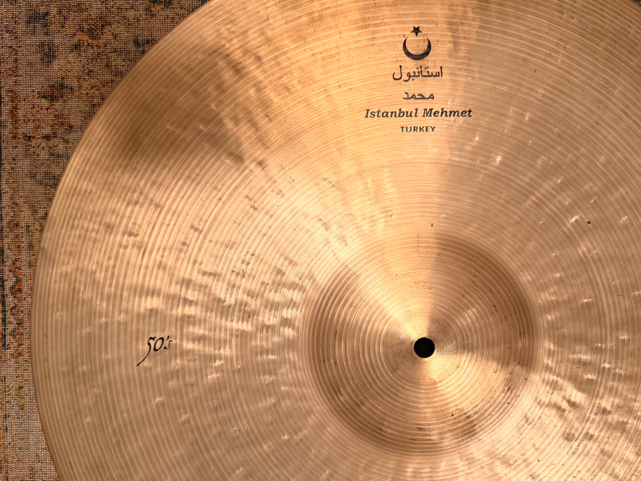 GLOWING Warm ISTANBUL Mehmet Nostalgia 50s 22” Ride 2288 g  ULTRA DARK Amazing!
