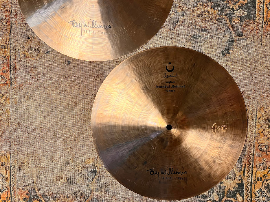 ISTANBUL Mehmet TONY WILLIAMS Hihats 15” 1128 1324 g IMMACULATE! GORGEOUS! Dark! RARE