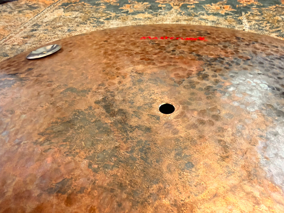 UNIQUE Masterwork 22” TURK Style FLAT RIDE w TAMBOURINE JINGLES Effects Ride 2574 g MINT! Sounds Awesome!