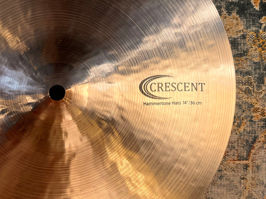 LIGHT SMOOTH Sabian CRESCENT Hammertone Hihats 14” 851 1173 g MINT Jeff Hamilton