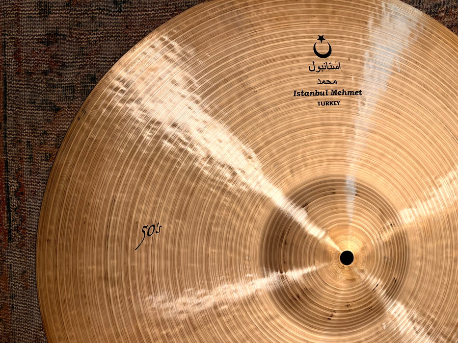 GLOWING Warm ISTANBUL Mehmet Nostalgia 50s 22” Ride 2282 g ULTRA DARK Amazing! PERFECT