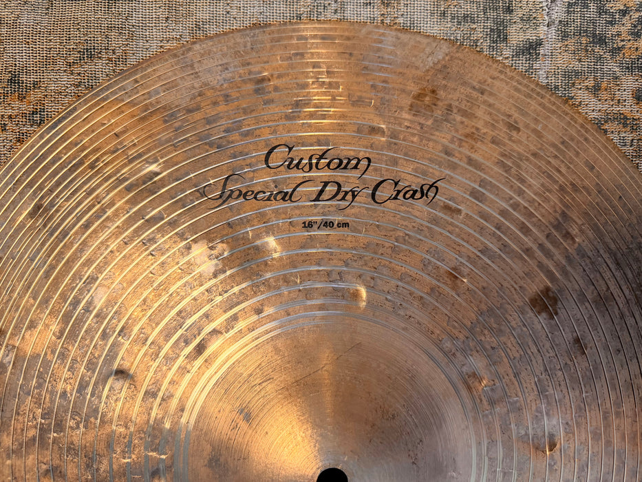 Zildjian K Custom SPECIAL DRY CRASH 16” IMMACULATE Shape! Only 836 g DON’T PAY $404!!