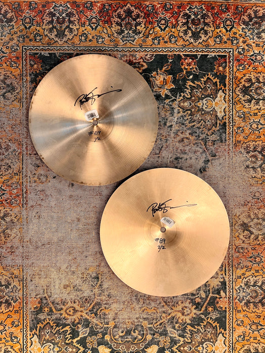 PETER ERSKINE’s HIHATS! Zildjian New Beat 14” Hihats 1073 1331 g Belonged to and Signed By Erskine! Sound Awesome