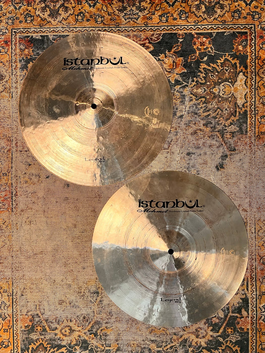 Rare HUGE Istanbul Mehmet LEGEND DRY 15” Hihats 1136 1274 g MINT