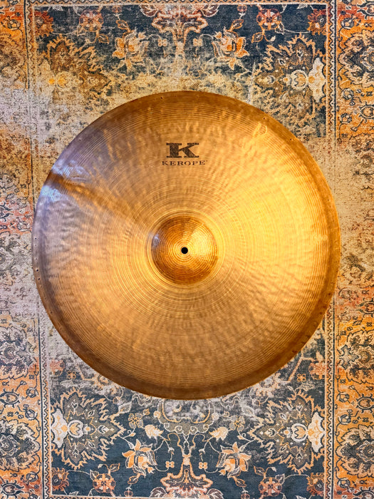 RARE Zildjian KEROPE 24” Ride Crash! THE ORIGINAL! COLLECTIBLE! Only Made 1 Year! 3242 g