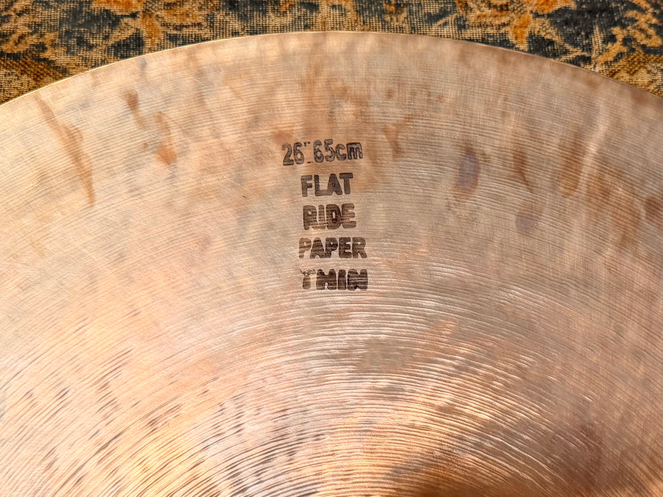 UNIQUE MASSIVE 26” PAPER THIN Pre-Aged Masterwork Flat Ride 2824 g Amazing BENDABLE
