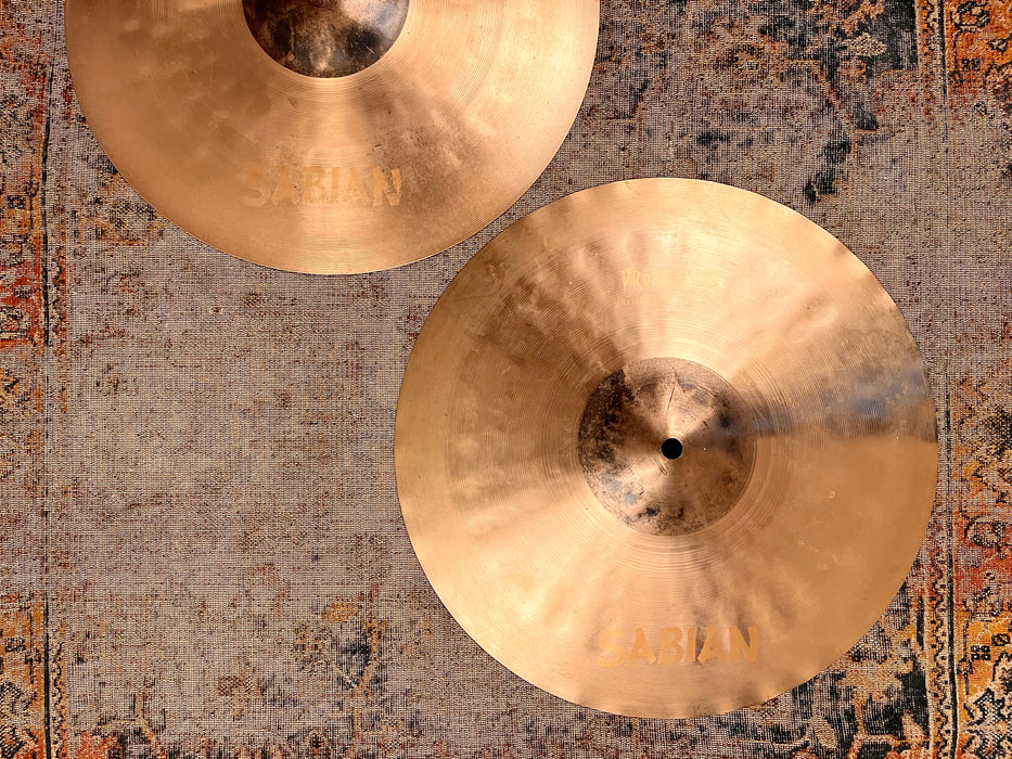 UNIQUE Sabian PROTOTYPE PARAGON HHX X CELERATOR Hihats 14” 984 1516 g ICONIC GOLD LOGO