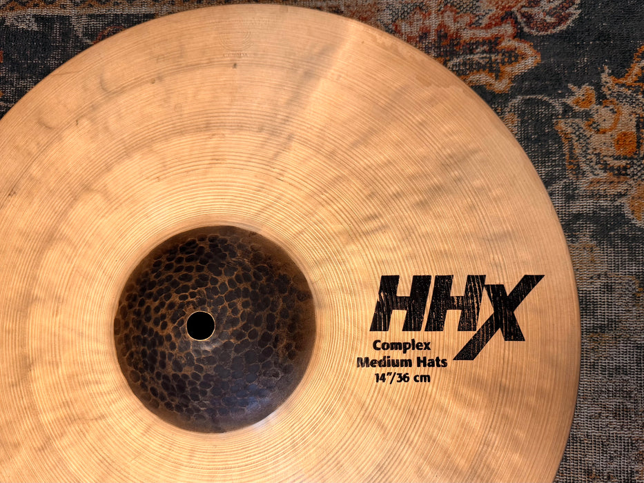 SABIAN HHX Medium 14” Hihats PERFECT! Crisp Warm Semi-Complex! 995 1380 g Why Pay $670??!!!