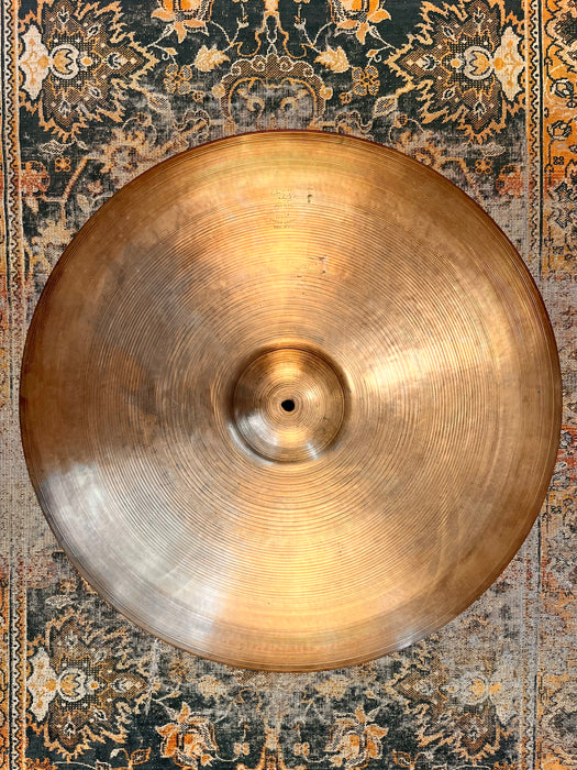 Rare Vintage 1950s Zildjian 24” BLOCK STAMP Ride Crash 3546 g INSANELY BEAUTIFUL! Does It ALL!!