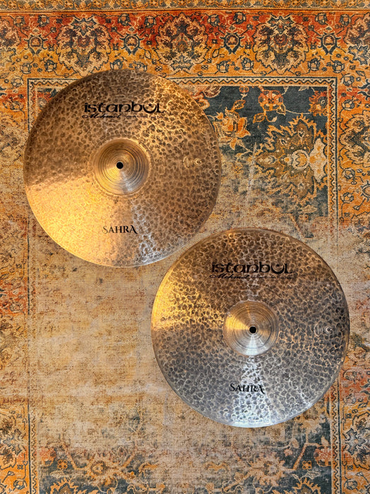 Ultra Dark Pre Aged ISTANBUL Mehmet 15” Sahra Hihats 1132 1272 g Immaculate Low Pitched