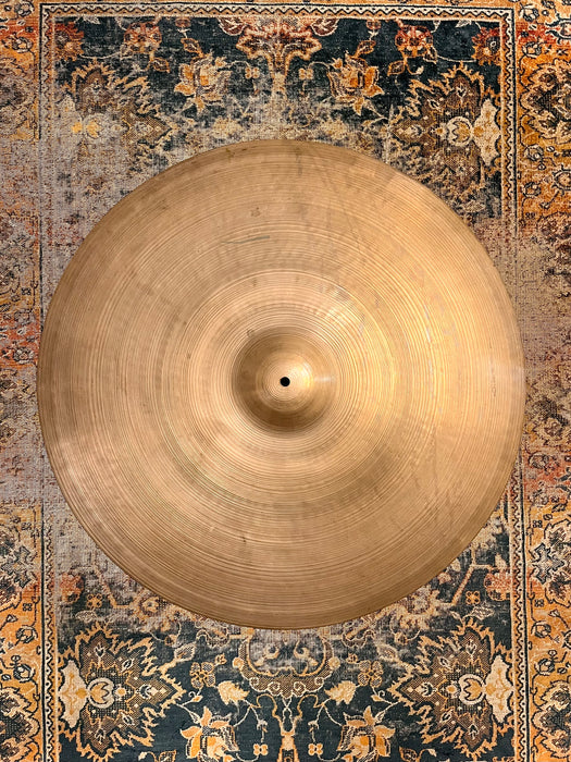 HOLY GRAIL Vintage Zildjian 24” TRANS STAMP 1940s RIDE CRASH 2940 g Amazing CYMBAL! End Of The Road A!