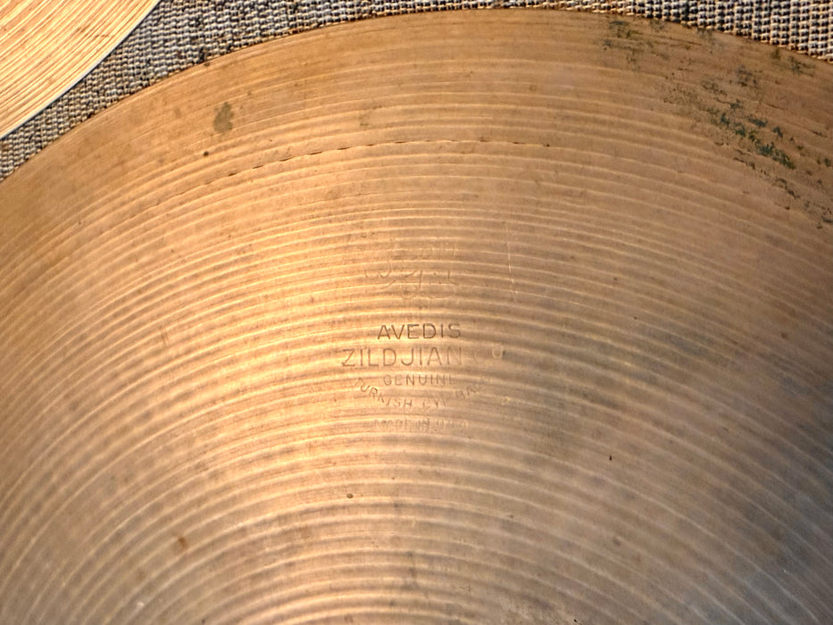 1960s Vintage Zildjian 15” Hihats THIN 1015 1125 g PERFECT RINGO Light and Smooth