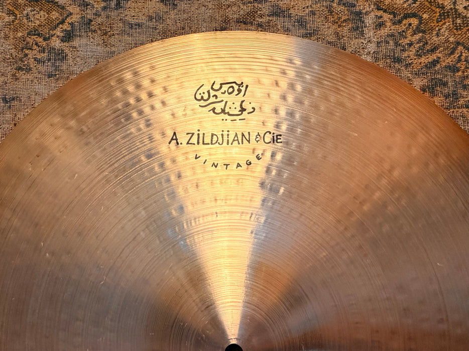 ZILDJIAN A & CIE "Vintage" 20" RIDE IMMACULATE NOS? 1st RUN! NO LONGER MADE! Smooth Clean Tone! CRASHABLE 1962 g
