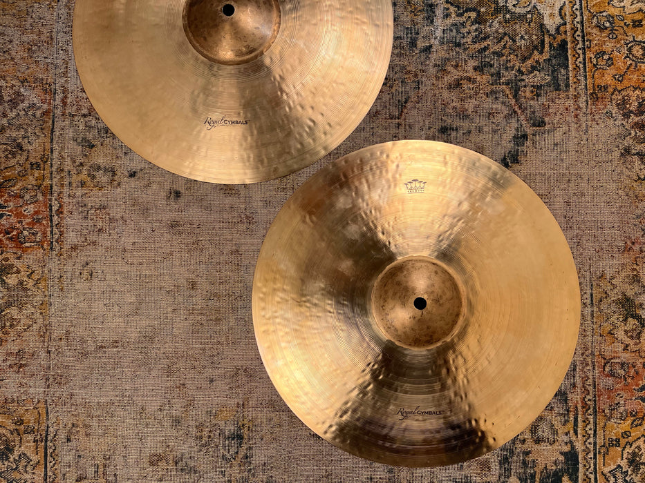 Paul Francis Custom CYMBAL CRAFTSMAN Hihats 14” 1058 1334 g RAW BELL WARM Semi-Dark MINT!