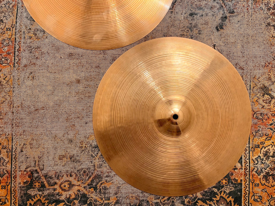 MASSIVE Vintage 1960s THIN Zildjian 16” Hihats An Incredible Paper Thin 896 961 g MELLOW