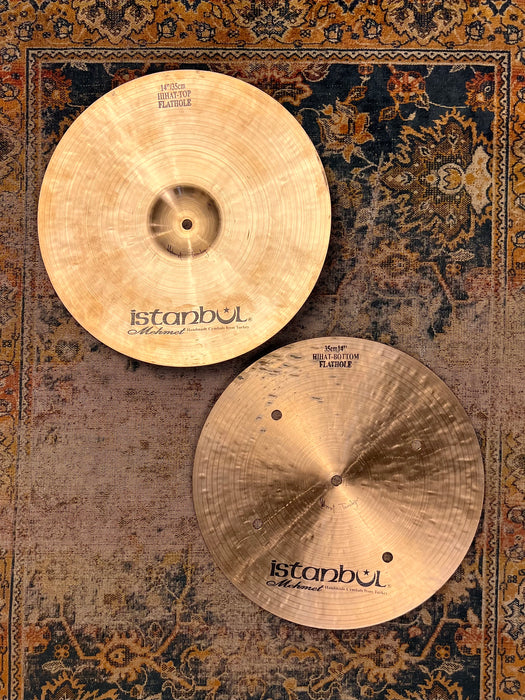 Rare Hand Hammered Istanbul Mehmet QUICK BEAT Hihats 14” 1108 1374 g