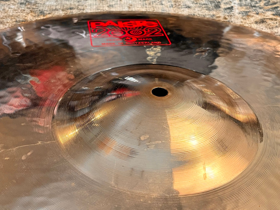 PAISTE 2002 20” WILD CRASH Reflector Finish w Thin Lathing BIG BELL Crash Ride 1872 g