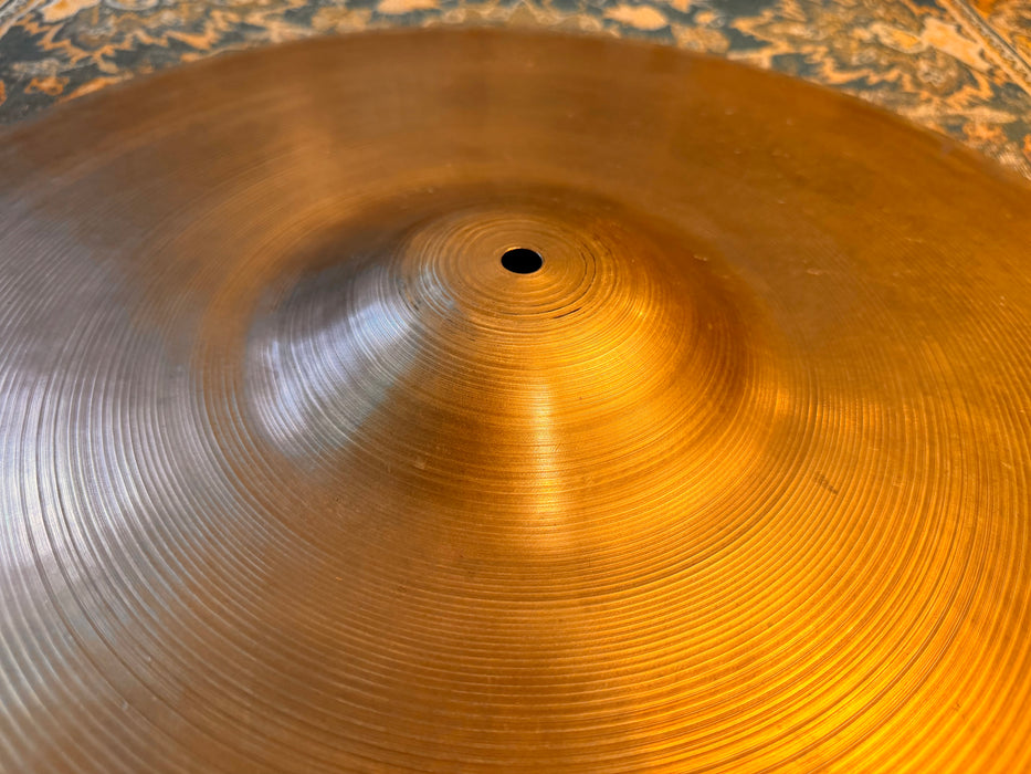 Rare 1940s Vintage Zildjian TRANS STAMP 22” THIN Crash Ride 2576 g Gorgeous Hand Hammered GEM!