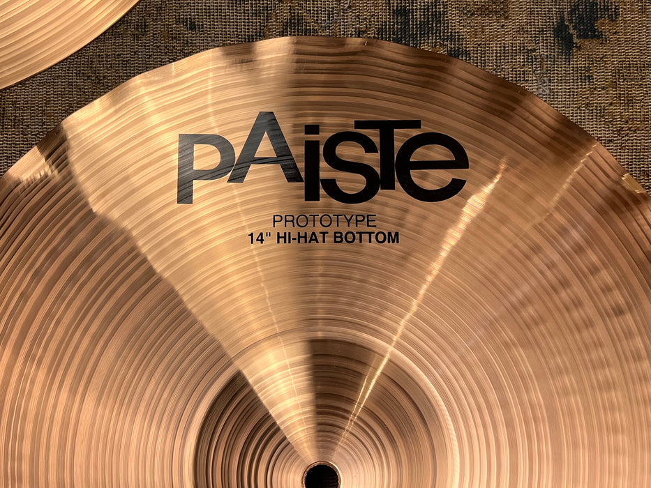 Unique HIGH BELL Paiste PROTOTYPE COMPLEX 2002 SOUND EDGE Hihats 14” 834 1047 g MINT