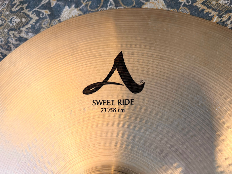 Zildjian SWEET RIDE 23” A 3034 g Glowing CLEAN! VERSATILE! Don’t Pay $500 For A GUESS!
