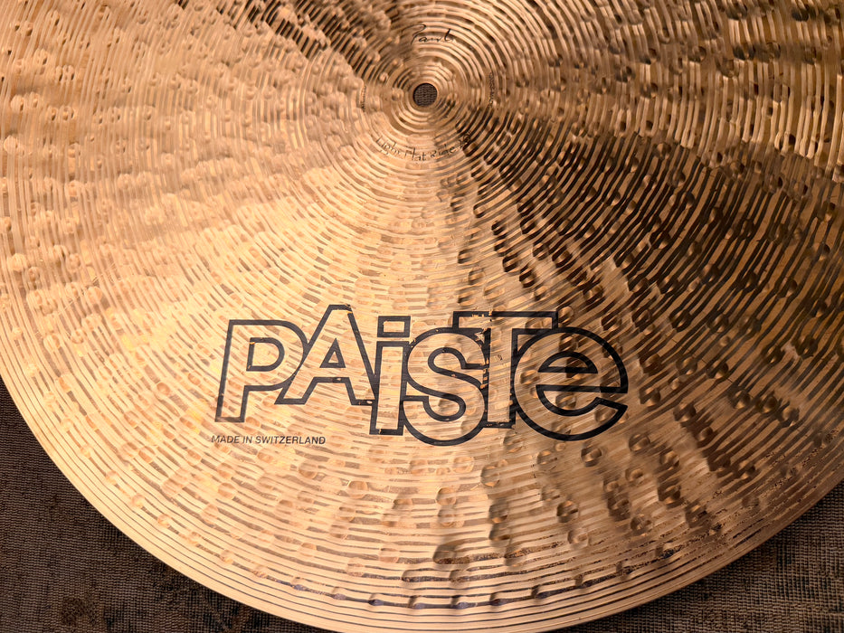 Paiste TRADITIONAL Light FLAT RIDE 20” PERFECT! 2030 g SEMI-DRY Controlled! Great! Don’t Pay $760!!