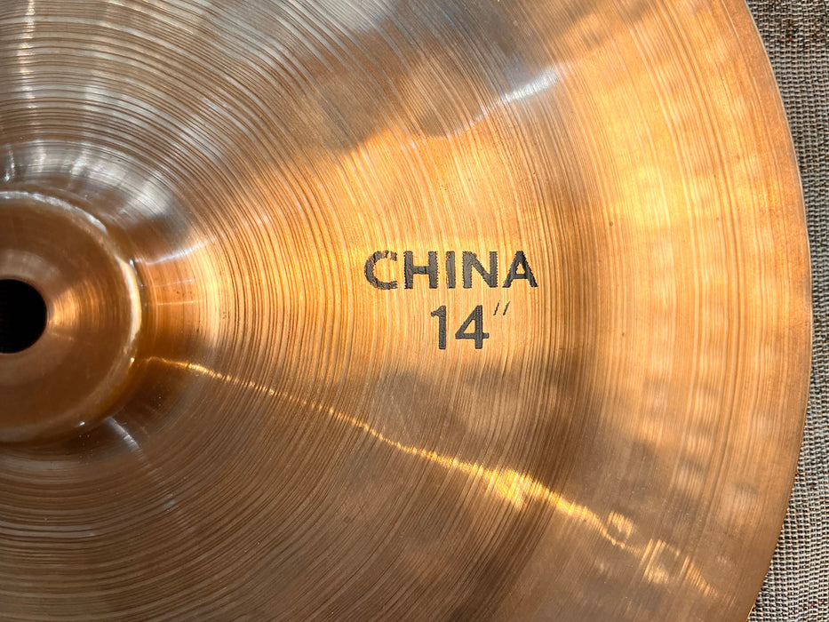 WHOA!! Paiste PROTOTYPE MODERN BLACK LABEL 2002 China 14” 610 g Never Seen THIS Logo! Fast Effects
