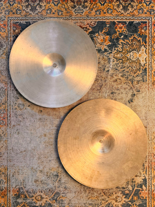 ULTRA PAPERTHIN Vintage 1960s Zildjian 14” Hihats ONLY 668 760 g Whispy Complex Responsive!