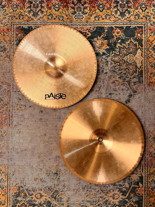 PAISTE Combo PROTOTYPE OVER VINTAGE 2002 ROCK 14” Hihats 897 1074 g TIGHT & CRISP! Sound Fantastic!