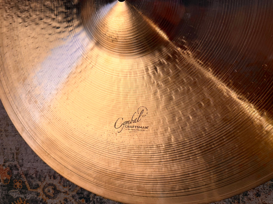 PAUL FRANCIS Custom CYMBAL CRAFTSMAN 22” Crash Ride or Bright Modern Ride! NEW! 2533 g Sounds AMAZING