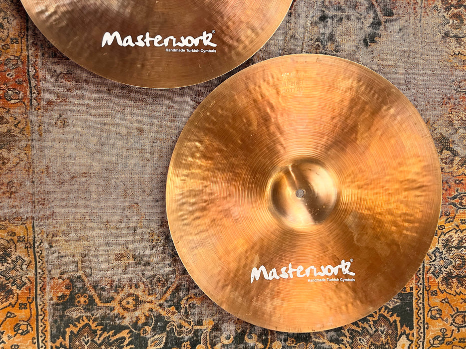 MASSIVE 16” LIGHT COMPLEX Pre Aged Masterwork Hihats 1022 1203 g PERFECT