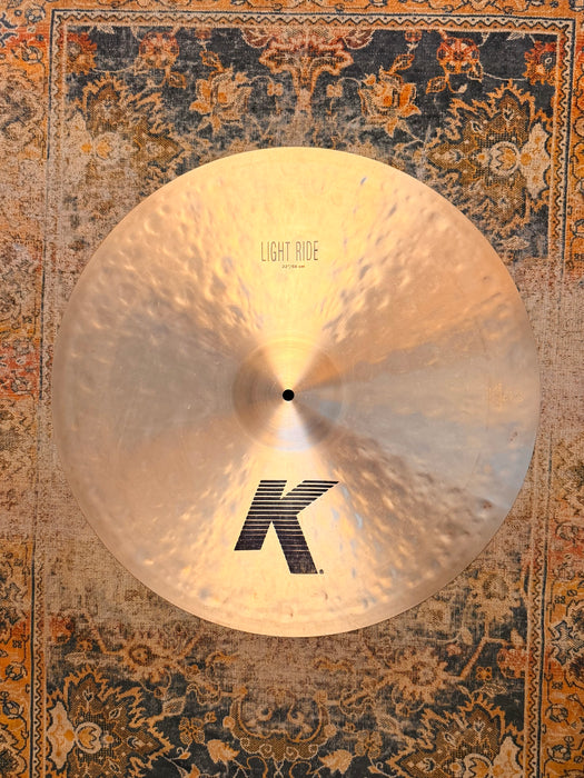 Zildjian K LIGHT RIDE 22” ONLY 2444 g CLEAN! Light Complex AMAZING One! WHY Pay $630 For A GUESS?
