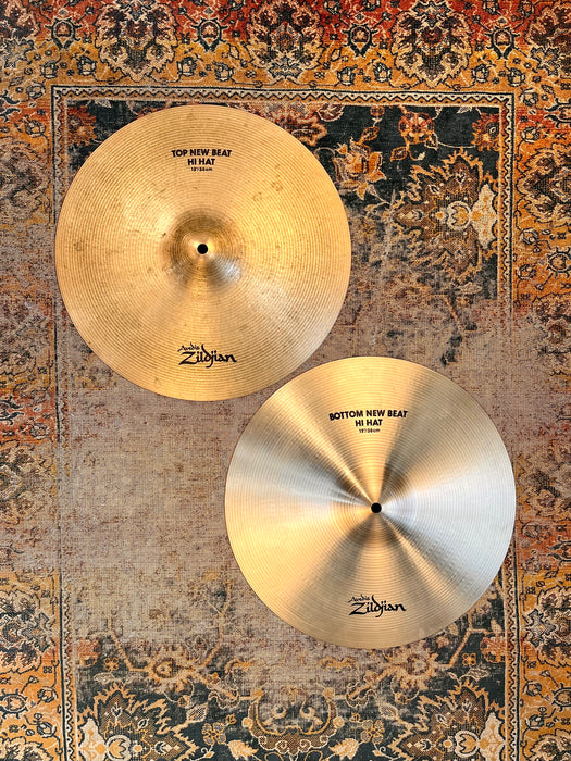 DRY ARTICULATE Zildjian 15” NEW BEAT Hihats 1248 1712 g Amazing Tone! Small Window! Clean! Amazing